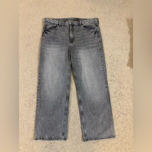 H&M &Denim Women’s Gray Wide Jeans sz 18